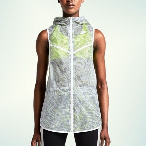 Nike Windblur Tech Hyperfuse Hooded Full Zip Vest - Picture 1 of 9